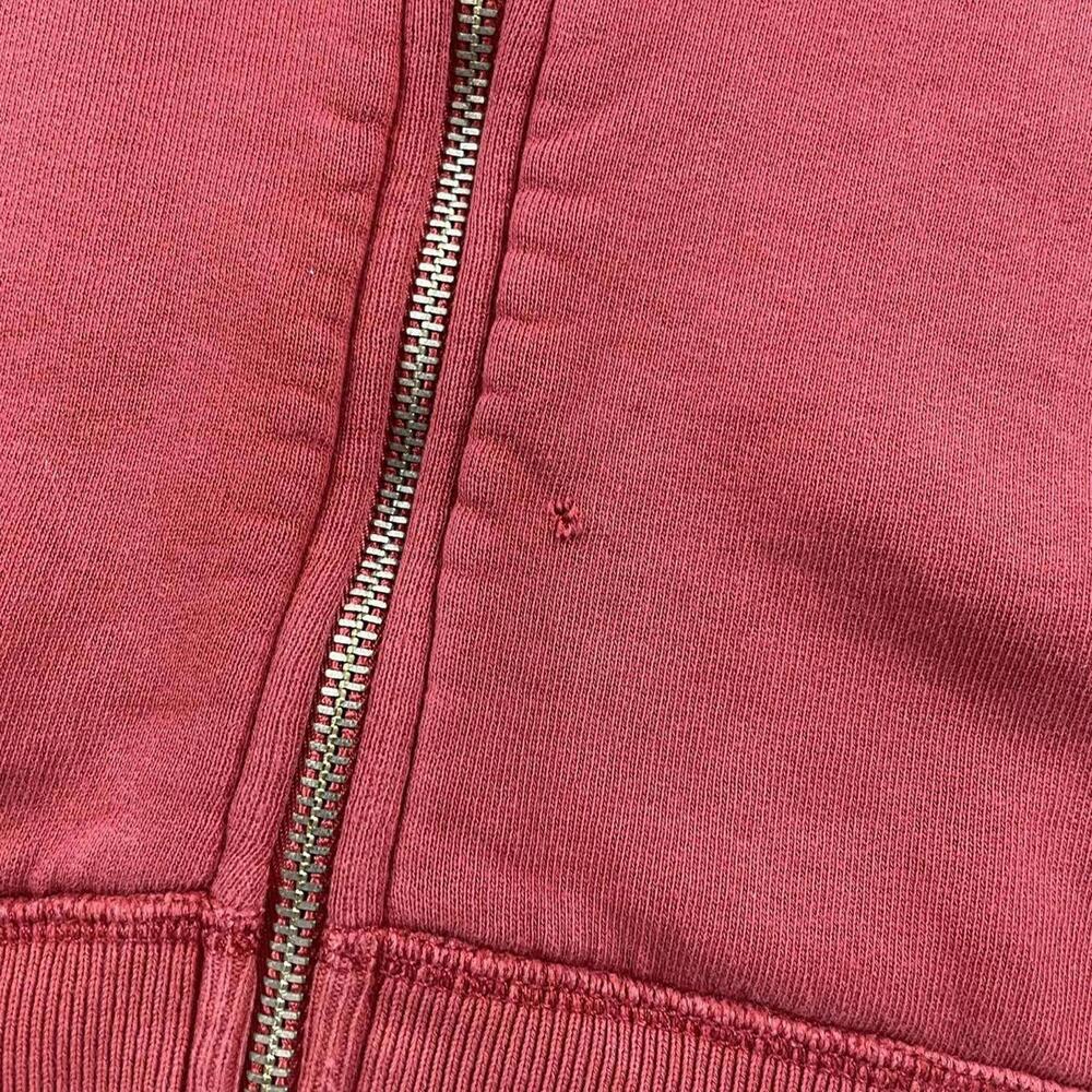 Polo Ralph Lauren Full Zip Hoodie Extra Large Red plaid lined hood vintage 90s - Picture 4 of 8